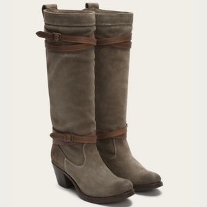 Frye Women's Heeled Boots in Taupe and Brown